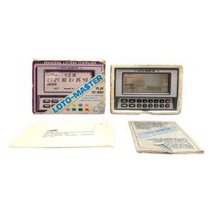 Loto Master Personal Lottery Computer 1985 - French Instructions - Works